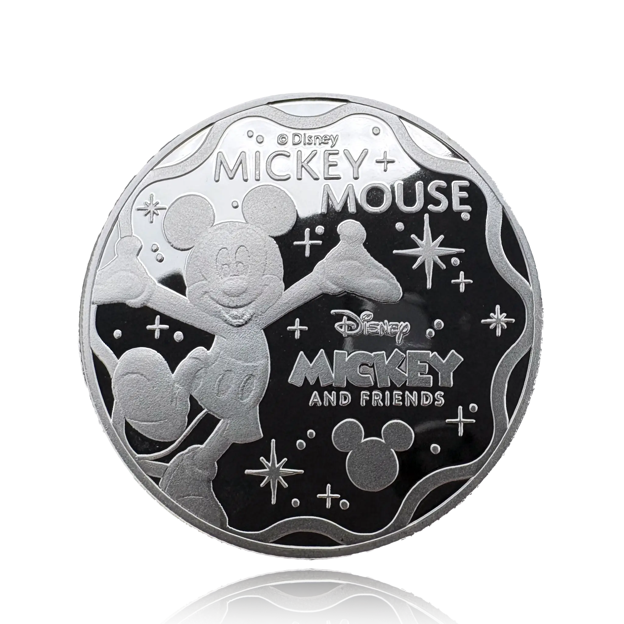 Mickey and Friends — pure silver, obverse